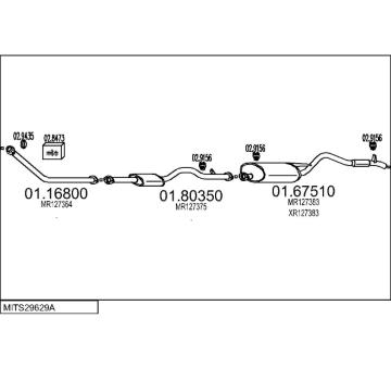 Výfukový systém MTS MITS29629A017459
