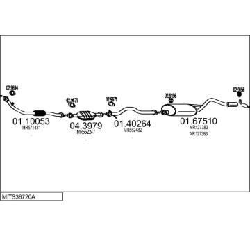 Výfukový systém MTS MITS38720A017459
