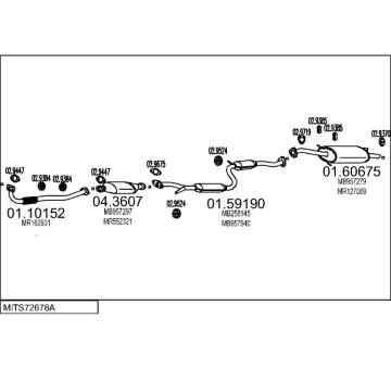 Výfukový systém MTS MITS72678A015593