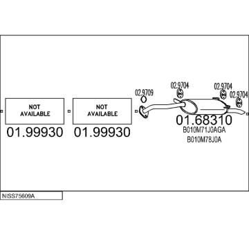 Výfukový systém MTS NISS75609A004266