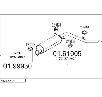 Výfukový systém MTS NISS82947A033524