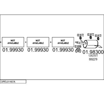 Výfukový systém MTS OPEL01467A017205