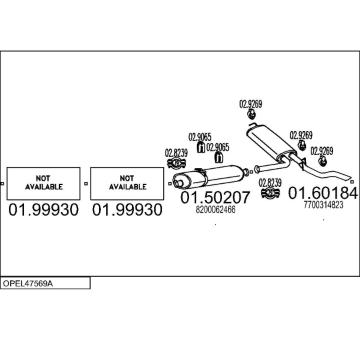 Výfukový systém MTS OPEL47569A023500