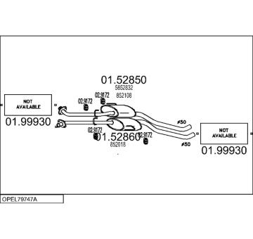 Výfukový systém MTS OPEL79747A015808