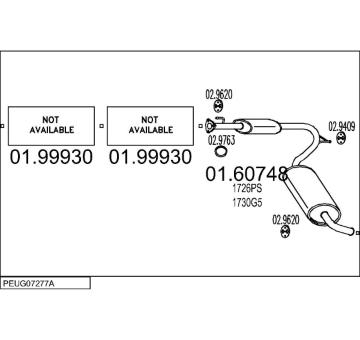 Výfukový systém MTS PEUG07277A019343