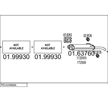 Výfukový systém MTS PEUG39908A020206