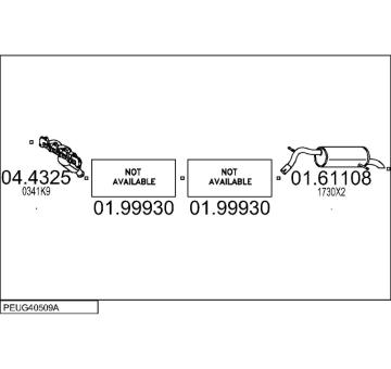 Výfukový systém MTS PEUG40509A018994