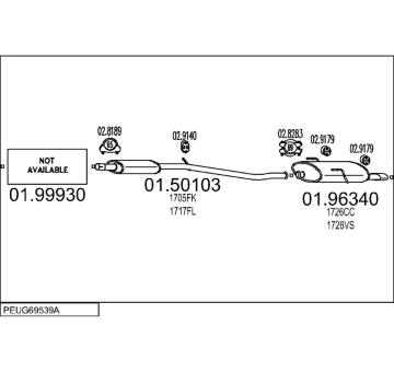 Výfukový systém MTS PEUG69539A014399