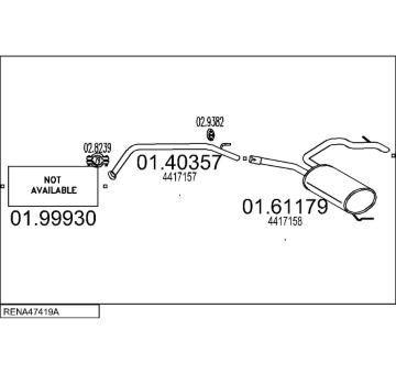 Výfukový systém MTS RENA47419A019865