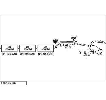 Výfukový systém MTS RENA54419B003471