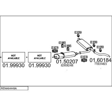 Výfukový systém MTS RENA64449A023077