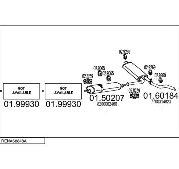 Výfukový systém MTS RENA68848A023073