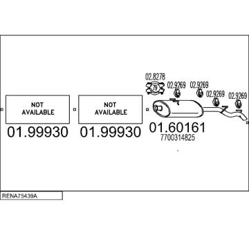 Výfukový systém MTS RENA75439A015603