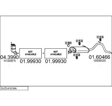 Výfukový systém MTS SUZU43258A021551