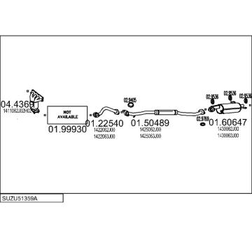 Výfukový systém MTS SUZU51359A019093