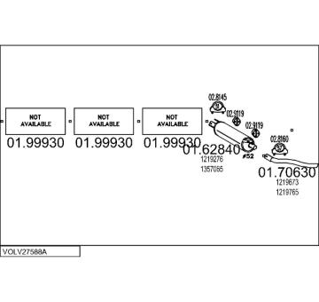 Výfukový systém MTS VOLV27588A006220