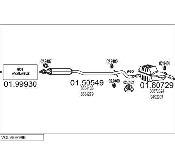 Výfukový systém MTS VOLV89299B016352