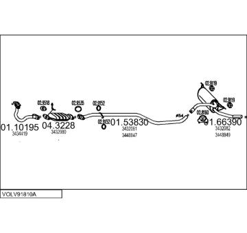 Výfukový systém MTS VOLV91810A002827