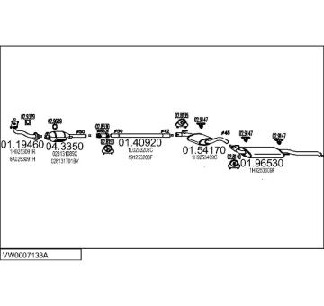 Výfukový systém MTS VW0007138A136938