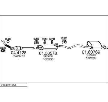 Výfukový systém MTS VW0018199A017366