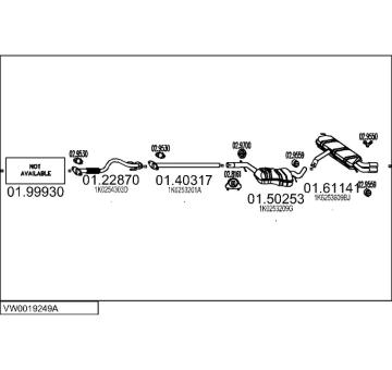 Výfukový systém MTS VW0019249A019467