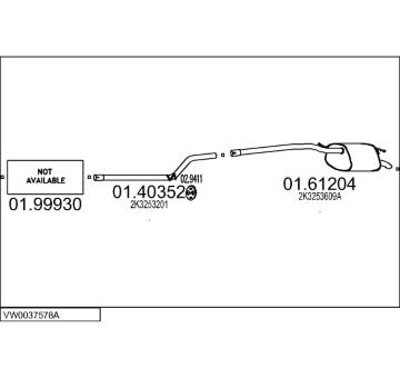 Výfukový systém MTS VW0037578A114339