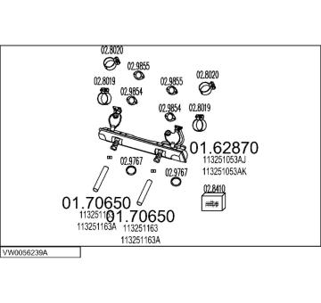 Výfukový systém MTS VW0056239A001555