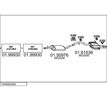 Výfukový systém MTS VW0088208A010935