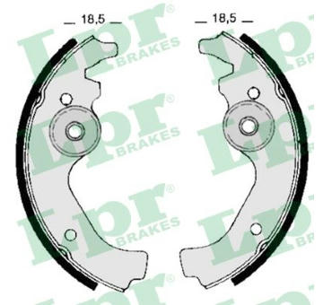 Sada brzdových čelistí LPR 00670