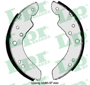 Sada brzdových čelistí LPR 01190