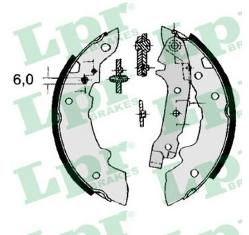 Sada brzdových čelistí LPR 04320