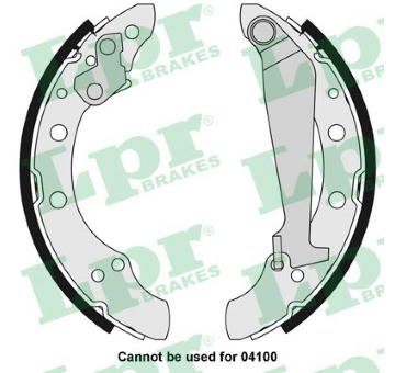 Sada brzdových čelistí LPR 05730