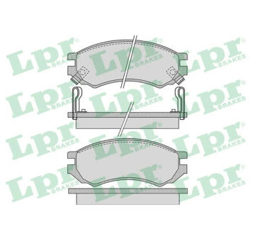 Sada brzdových destiček, kotoučová brzda LPR 05P1008