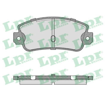 Sada brzdových platničiek kotúčovej brzdy LPR 05P106