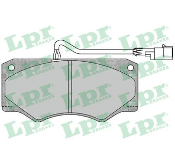 Sada brzdových platničiek kotúčovej brzdy LPR 05P962