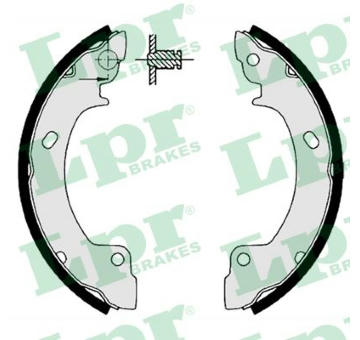 Sada brzdových čelistí LPR 06410