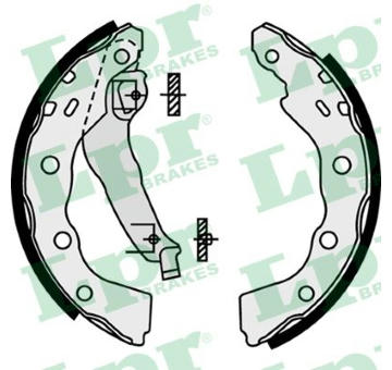 Sada brzdových čelistí LPR 07740