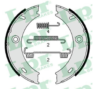 Sada brzd. čeľustí parkov. brzdy LPR 07969
