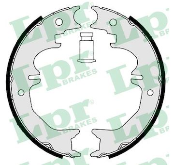 Sada brzdových čelistí, parkovací brzda LPR 08850