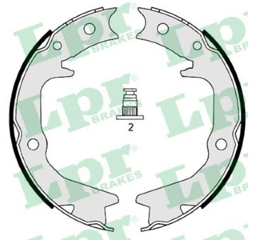 Sada brzd. čeľustí parkov. brzdy LPR 08920