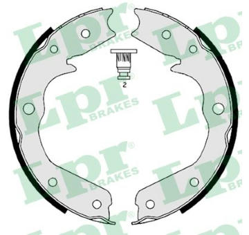 Sada brzdových čelistí, parkovací brzda LPR 08970