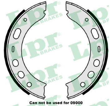 Sada brzdových čelistí, parkovací brzda LPR 09510