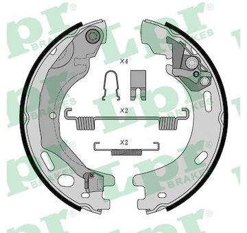 Sada brzdových čelistí, parkovací brzda LPR 09570