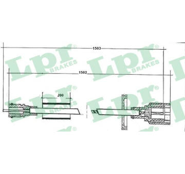 Hřídel tachometru LPR C0053SP