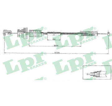 Lanko plynu LPR C0079A