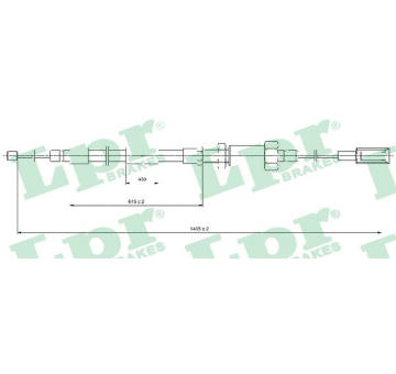 Tažné lanko, parkovací brzda LPR C0131B