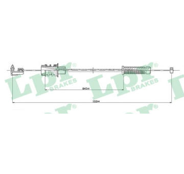 Lanko plynu LPR C0145A