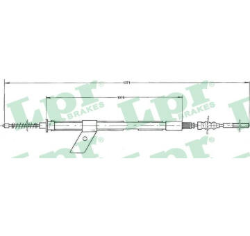Tažné lanko, parkovací brzda LPR C0486B