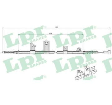Tazne lanko, parkovaci brzda LPR C0488B