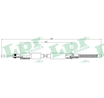 Tažné lanko, parkovací brzda LPR C0619B